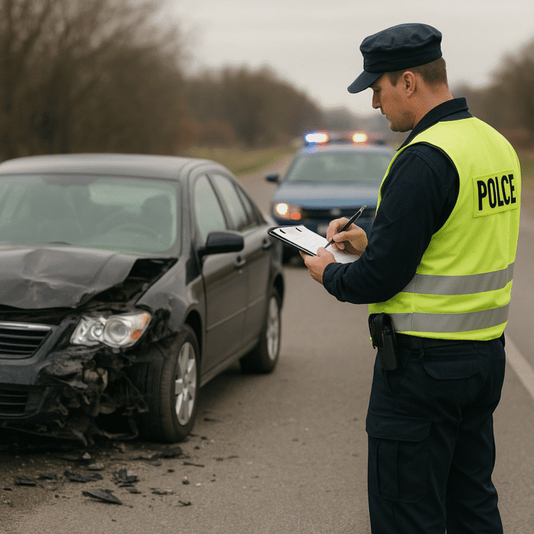 Jak przebiega dochodzenie policyjne po wypadku?