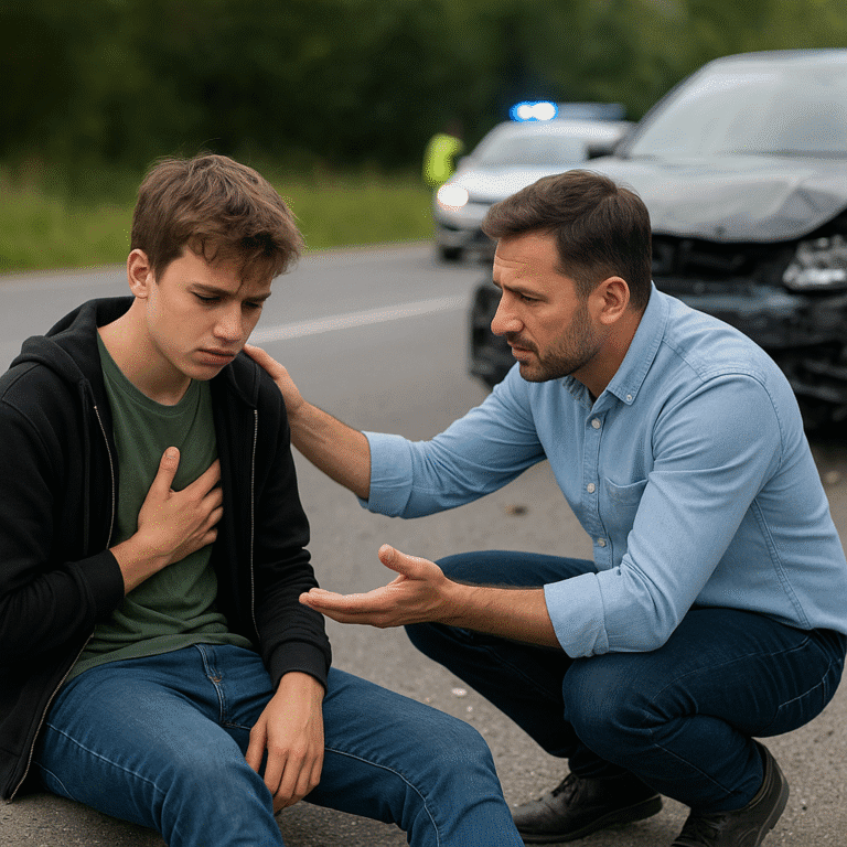 Jak zachować się, gdy uczestnikiem wypadku jest osoba niepełnoletnia?