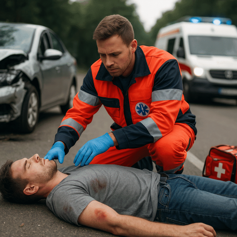 Jakie są obowiązki ratownika medycznego na miejscu wypadku?