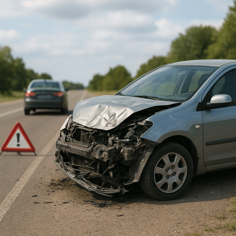 Wypadek samochodowy za granicą – co robić?