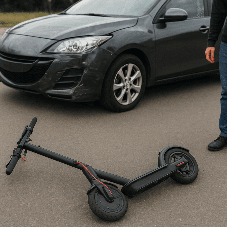 Wypadek z udziałem hulajnogi elektrycznej – kto odpowiada?