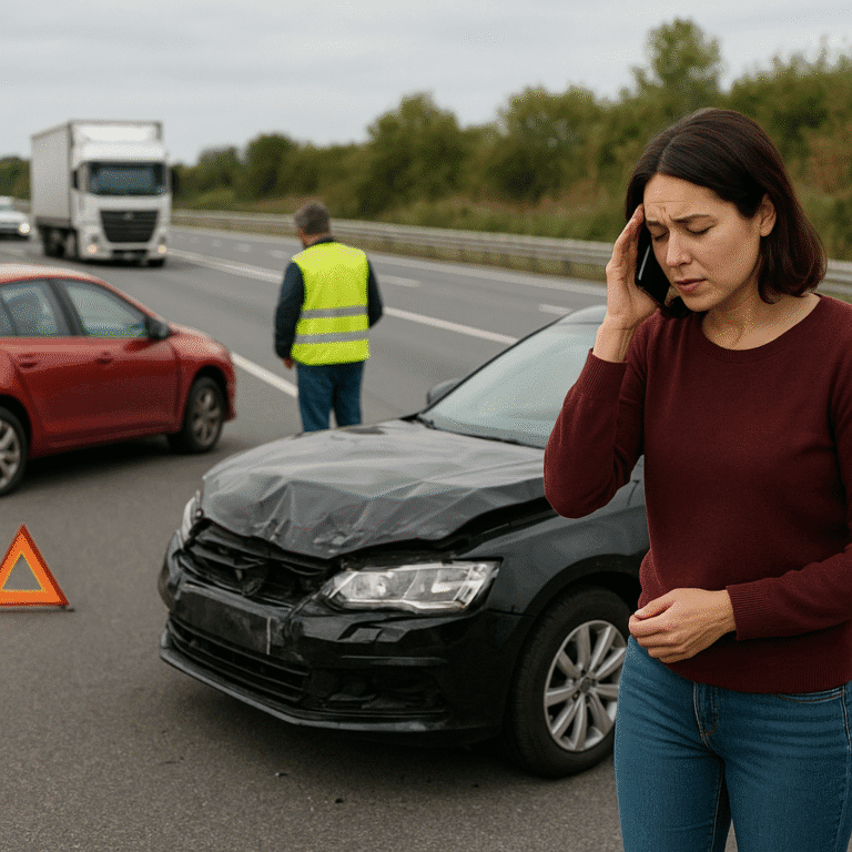 Wypadek na autostradzie – jak bezpiecznie postępować?