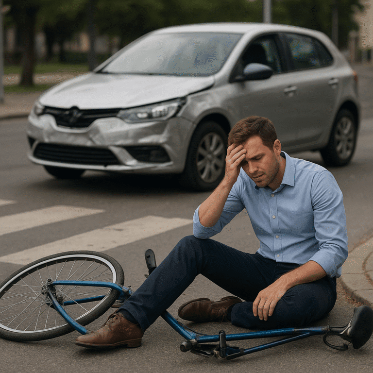 Jak uzyskać odszkodowanie z tytułu wypadku komunikacyjnego z winy rowerzysty?