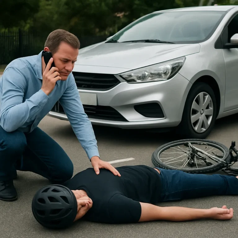 Jakie kroki podjąć po potrąceniu rowerzysty?