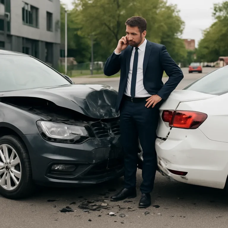Wypadek podczas jazdy służbowym autem – kto płaci za naprawę?